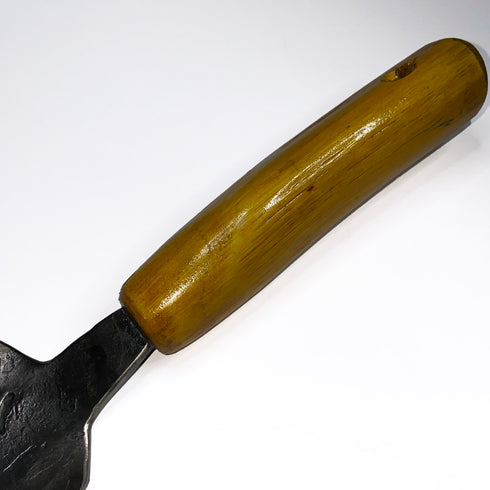 Hand Forged Steel Garden Trowel with Yellow Handle
